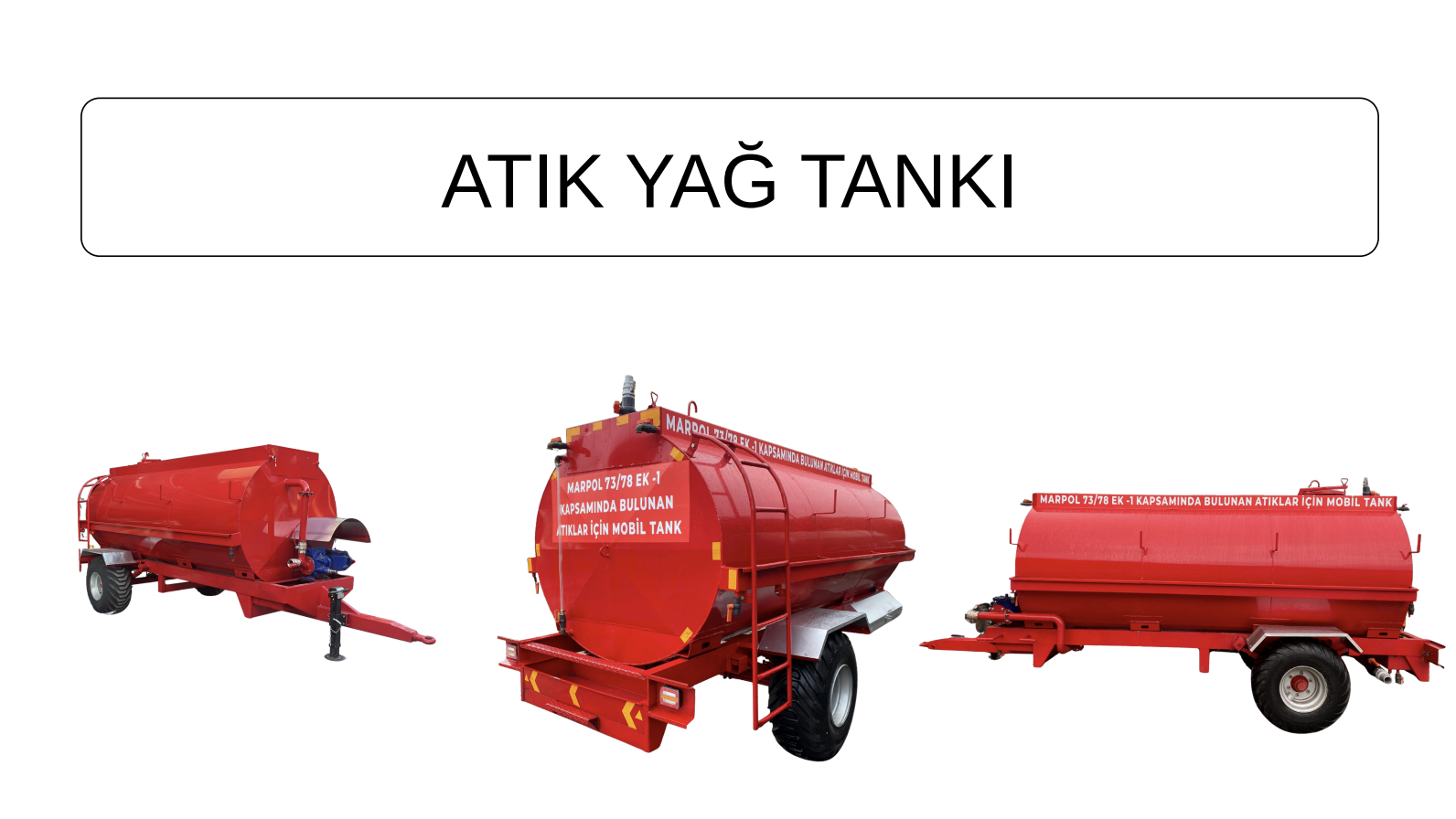 Atık Yağ Tankı
